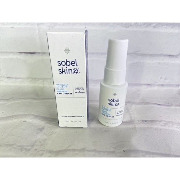 Sobel Skin Rx Triple Oligo Peptide Eye Cream Depuff Smooth Brighten 0.5oz NEW - Picture 1 of 6